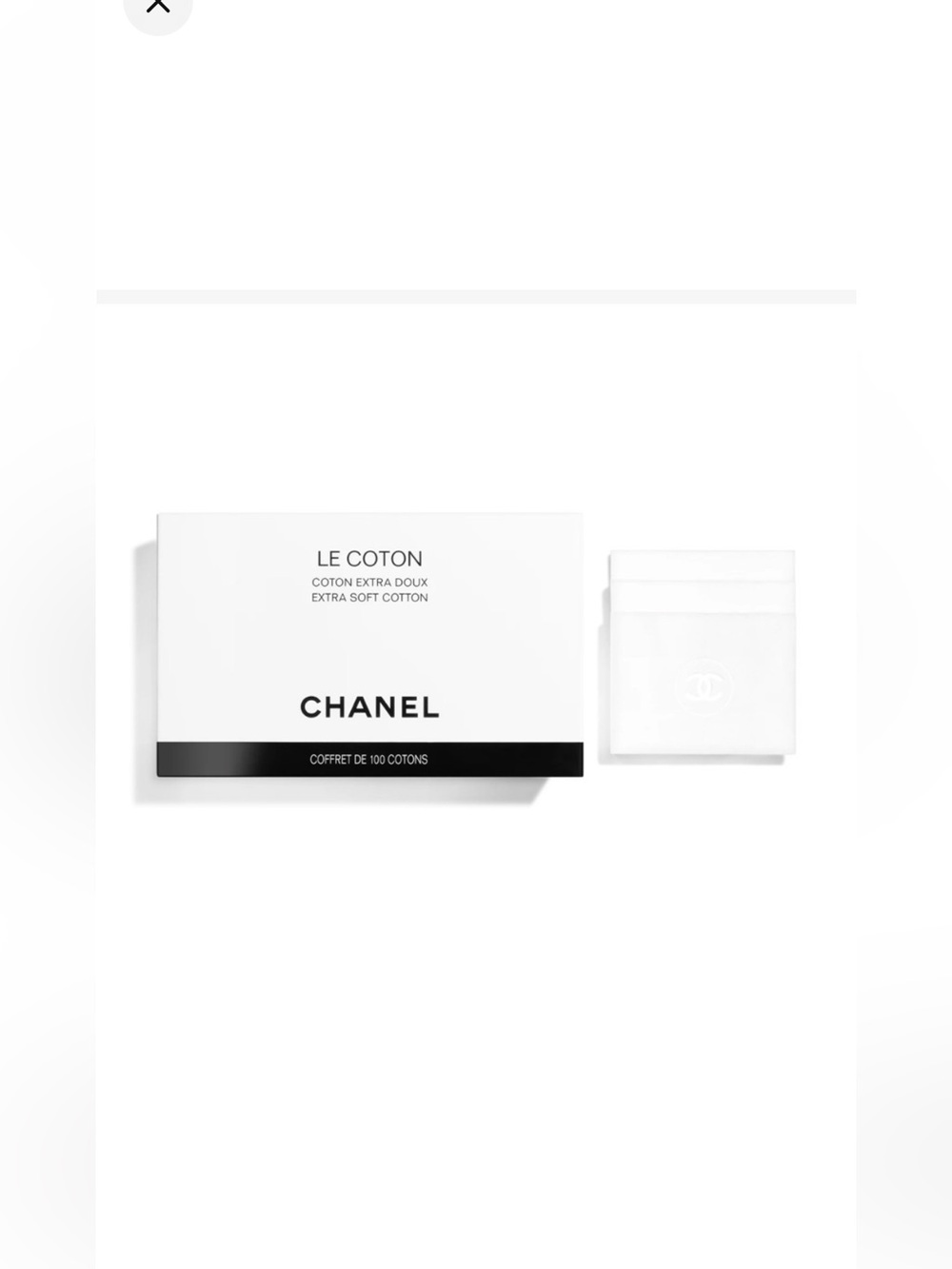 🌸CHANEL Le Coton Extra Soft Cotton 100 pcs